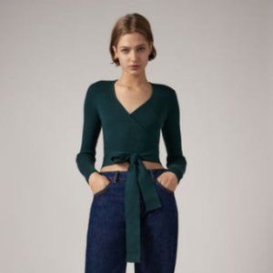 Zara Knit Wrap Top